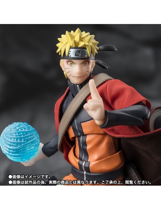 Bandai S.H. Figuarts Naruto Shippuden Naruto Uzumaki Sage Mode The Savior of Konoha Who Inherits the Will of His Master