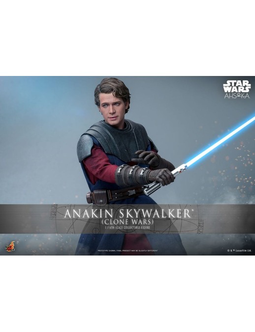 Hot Toys Television Masterpiece Star Wars Ahsoka Anakin Skywalker Clone Wars 1/6 Scale Collectible Figure