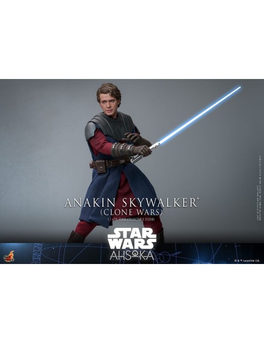 Hot Toys Television Masterpiece Star Wars Ahsoka Anakin Skywalker Clone Wars 1/6 Scale Collectible Figure