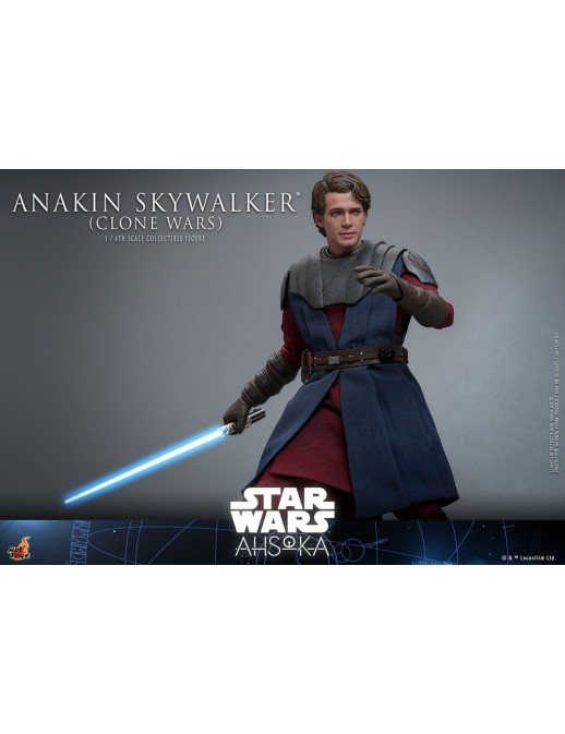 Hot Toys Television Masterpiece Star Wars Ahsoka Anakin Skywalker Clone Wars 1/6 Scale Collectible Figure