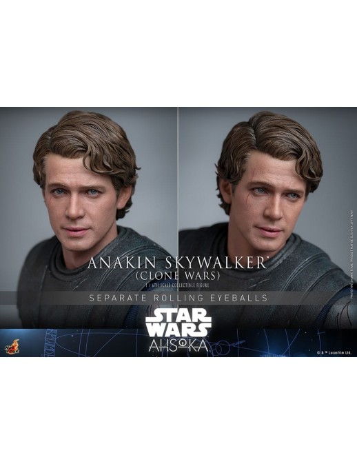 Hot Toys Television Masterpiece Star Wars Ahsoka Anakin Skywalker Clone Wars 1/6 Scale Collectible Figure