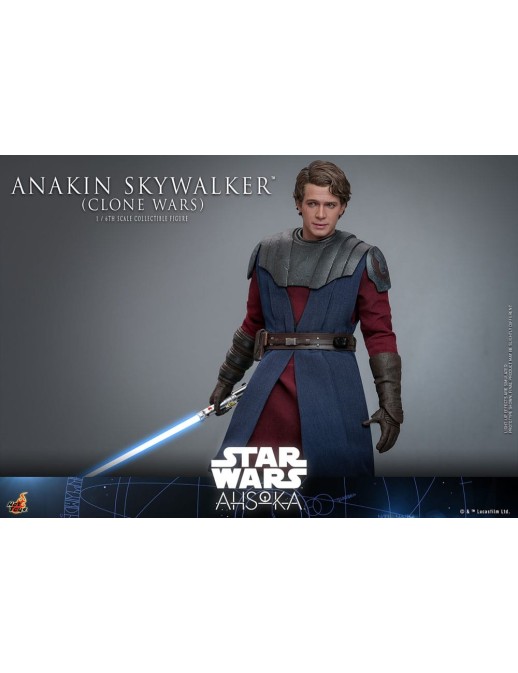 Hot Toys Television Masterpiece Star Wars Ahsoka Anakin Skywalker Clone Wars 1/6 Scale Collectible Figure