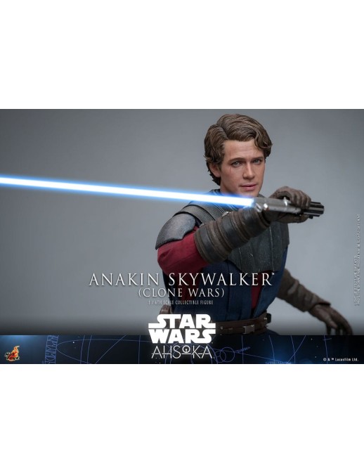 Hot Toys Television Masterpiece Star Wars Ahsoka Anakin Skywalker Clone Wars 1/6 Scale Collectible Figure