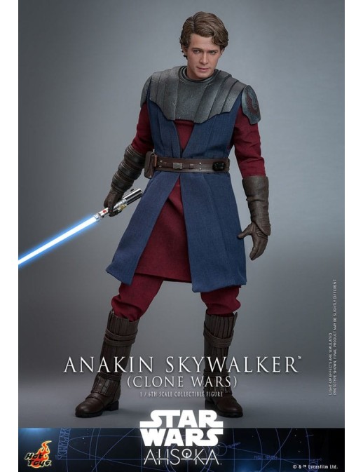 Hot Toys Television Masterpiece Star Wars Ahsoka Anakin Skywalker Clone Wars 1/6 Scale Collectible Figure