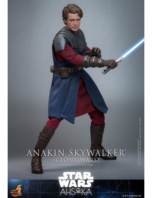 Hot Toys Television Masterpiece Star Wars Ahsoka Anakin Skywalker Clone Wars 1/6 Scale Collectible Figure