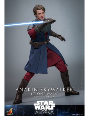 Hot Toys Television Masterpiece Star Wars Ahsoka Anakin Skywalker Clone Wars 1/6 Scale Collectible Figure