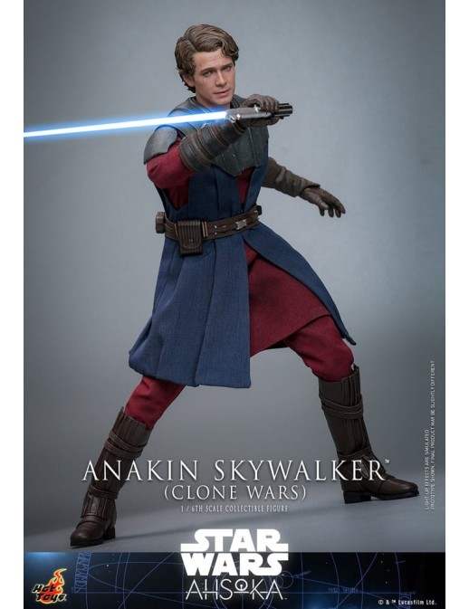 Hot Toys Television Masterpiece Star Wars Ahsoka Anakin Skywalker Clone Wars 1/6 Scale Collectible Figure