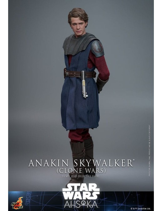 Hot Toys Television Masterpiece Star Wars Ahsoka Anakin Skywalker Clone Wars 1/6 Scale Collectible Figure
