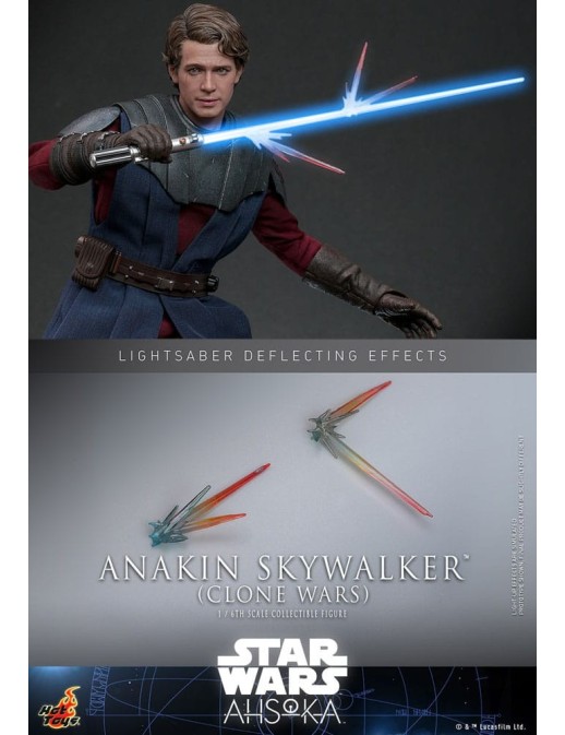 Hot Toys Television Masterpiece Star Wars Ahsoka Anakin Skywalker Clone Wars 1/6 Scale Collectible Figure