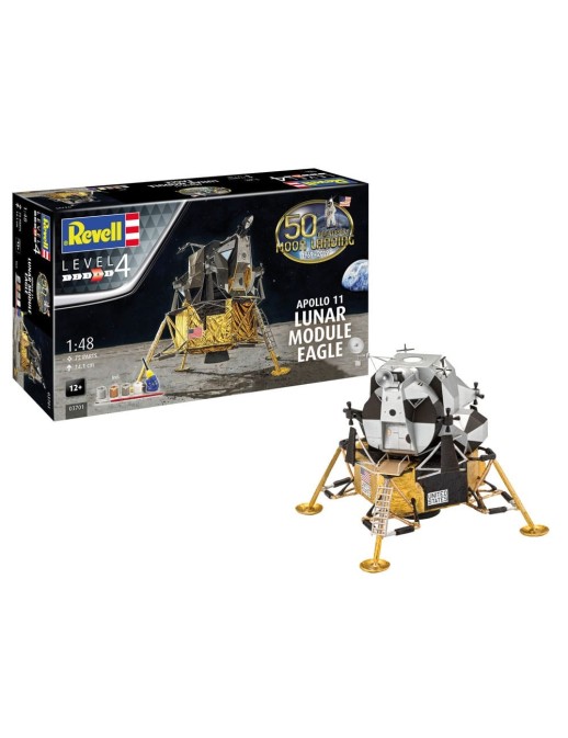 Revell NASA Apollo 11 Lunar Module Eagle Model Kit Gift Set 1/48 Scale