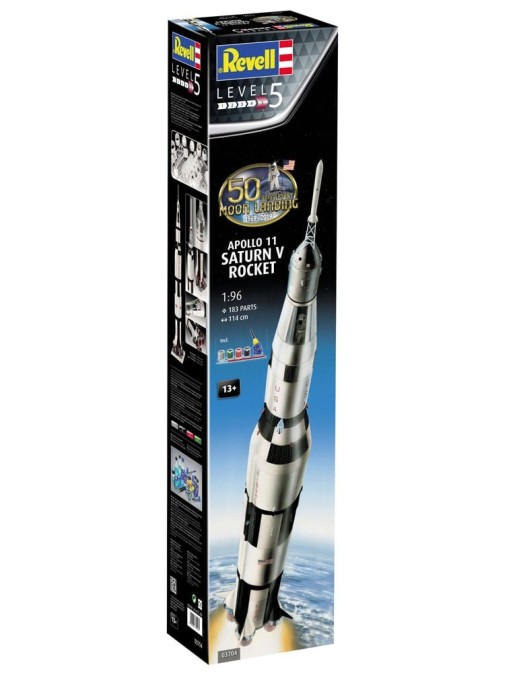 Revell NASA Apollo 11 Saturn V Rocket Model Kit Gift Set 1/96 Scale