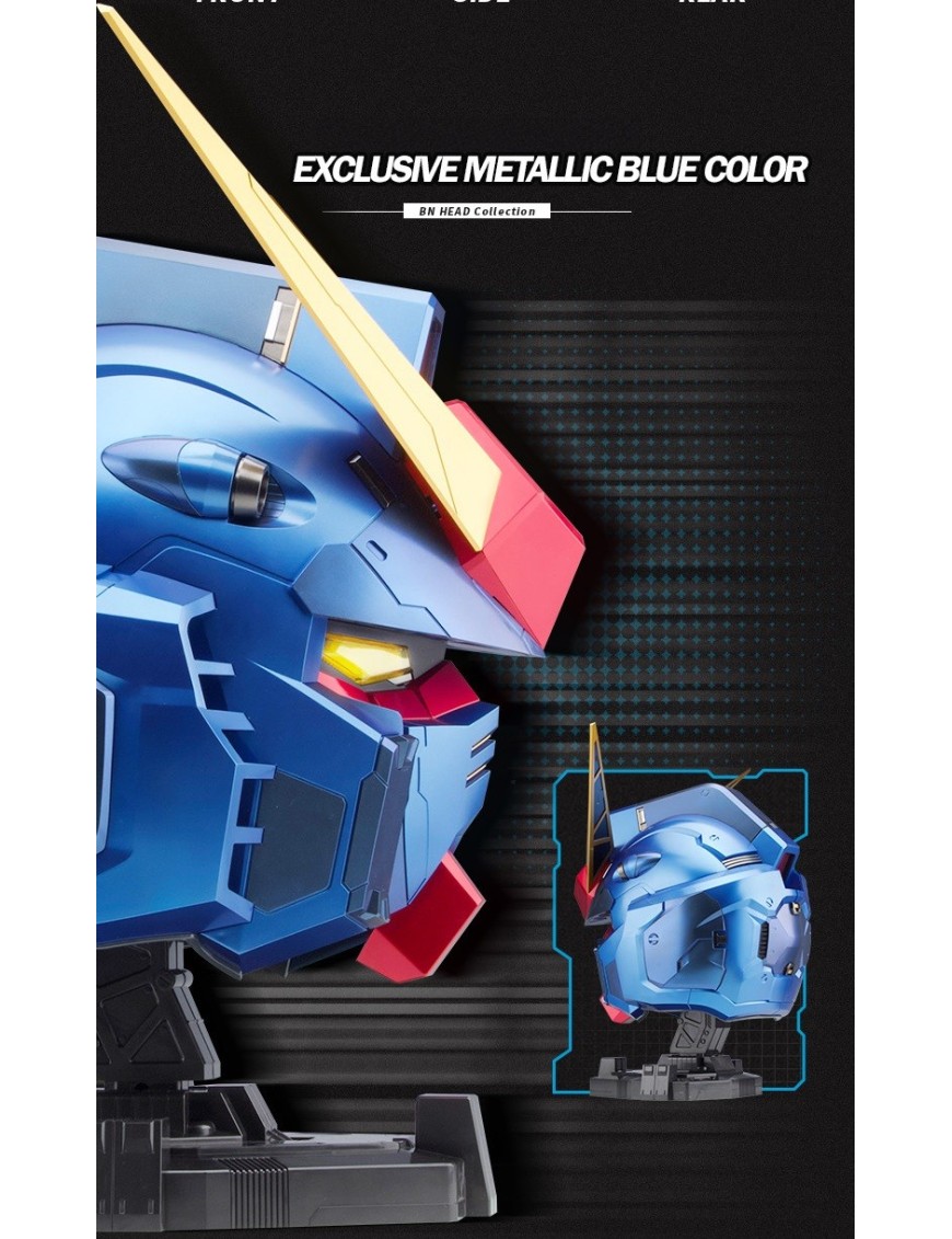 BN HEAD COLLECTION RX-78-2 GUNDAM ブルー FREE SHIPPING] BN HEAD COLLECTION VOL.1 RX-78-2 GUNDAM