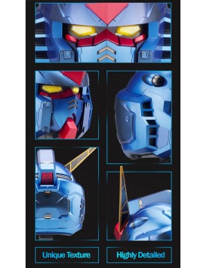Bandai BN Head Collection Vol.1 Mobile Suit Gundam RX-78-2 Gundam Head Sculpt Metallic Blue Color Version
