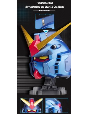 Bandai BN Head Collection Vol.1 Mobile Suit Gundam RX-78-2 Gundam Head Sculpt Metallic Blue Color Version