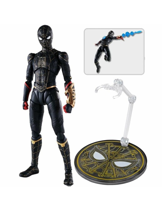 Bandai S.H. Figuarts Spider-Man No Way Home Spider-Man Black & Gold Suit Special Set