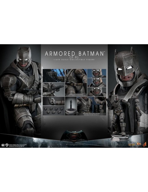 Hot Toys Movie Masterpiece Batman v Superman Dawn of Justice Armored Batman 2.0 1/6 Scale Collectible Figure