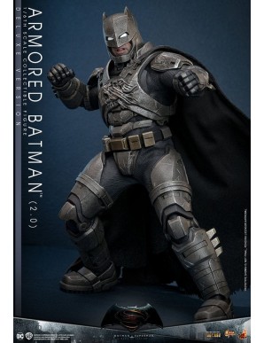 Hot Toys Movie Masterpiece Batman v Superman Dawn of Justice Armored Batman 2.0 1/6 Scale Collectible Figure Deluxe Version