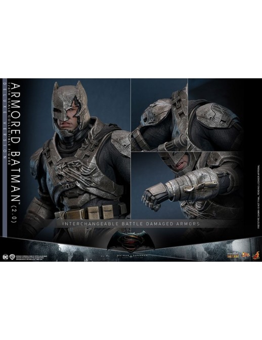 Hot Toys Movie Masterpiece Batman v Superman Dawn of Justice Armored Batman 2.0 1/6 Scale Collectible Figure Deluxe Version