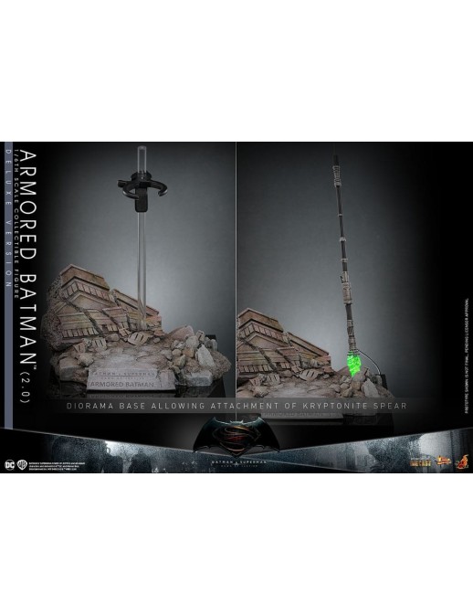 Hot Toys Movie Masterpiece Batman v Superman Dawn of Justice Armored Batman 2.0 1/6 Scale Collectible Figure Deluxe Version