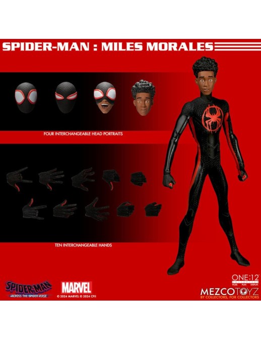 Mezco Toys The One 12 Collective Marvel Spider-Man Across the Spider-Verse Miles Morales
