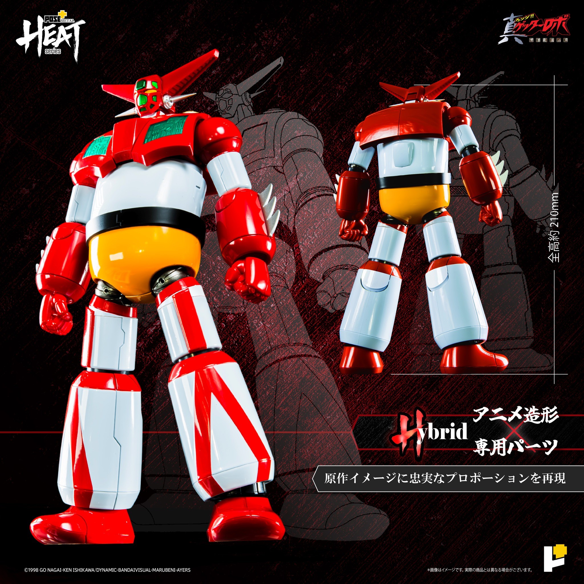 POSE TOY POSE+ METAL HEAT SERIES SHIN GETTER ROBOT ARMAGEDDON GETTER 1