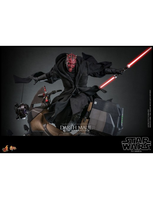 Hot Toys Movie Masterpiece Star Wars The Phantom Menace Darth Maul with Sith Speeder 1/6 Scale Collectible Figure