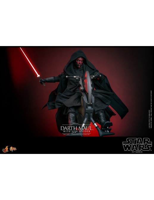 Hot Toys Movie Masterpiece Star Wars The Phantom Menace Darth Maul with Sith Speeder 1/6 Scale Collectible Figure