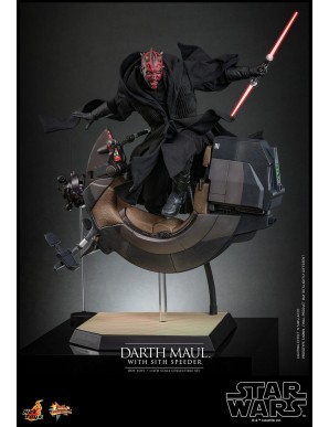 Hot Toys Movie Masterpiece Star Wars The Phantom Menace Darth Maul with Sith Speeder 1/6 Scale Collectible Figure