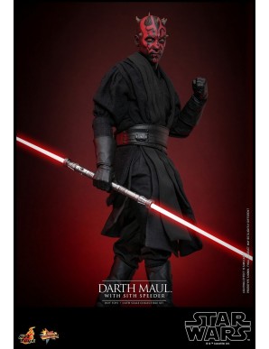 Hot Toys Movie Masterpiece Star Wars The Phantom Menace Darth Maul with Sith Speeder 1/6 Scale Collectible Figure
