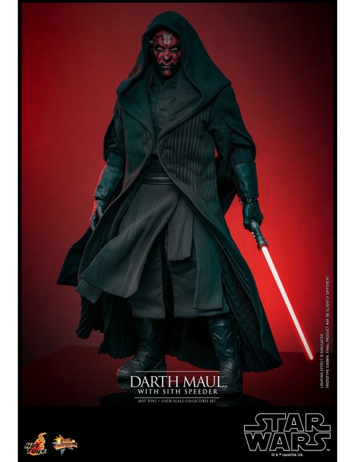 Hot Toys Movie Masterpiece Star Wars The Phantom Menace Darth Maul with Sith Speeder 1/6 Scale Collectible Figure