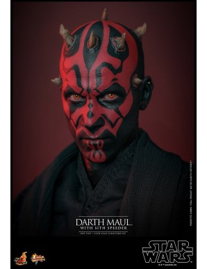 Hot Toys Movie Masterpiece Star Wars The Phantom Menace Darth Maul with Sith Speeder 1/6 Scale Collectible Figure
