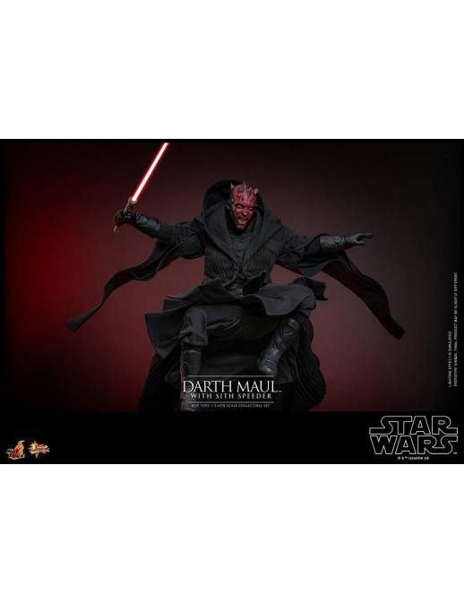 Hot Toys Movie Masterpiece Star Wars The Phantom Menace Darth Maul with Sith Speeder 1/6 Scale Collectible Figure