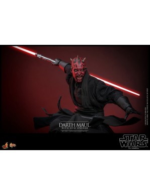 Hot Toys Movie Masterpiece Star Wars The Phantom Menace Darth Maul with Sith Speeder 1/6 Scale Collectible Figure