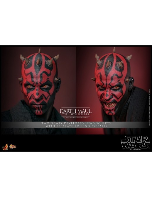 Hot Toys Movie Masterpiece Star Wars The Phantom Menace Darth Maul with Sith Speeder 1/6 Scale Collectible Figure
