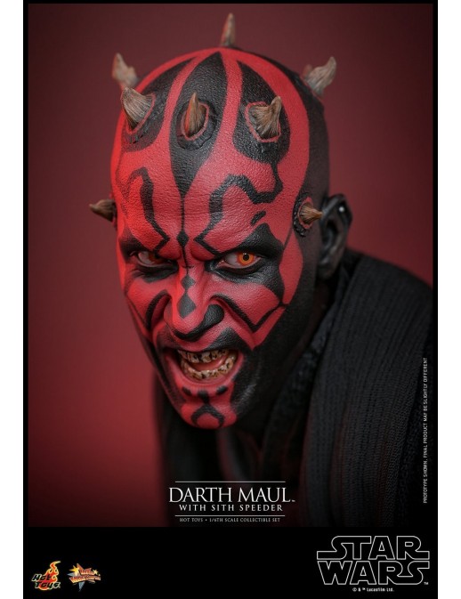 Hot Toys Movie Masterpiece Star Wars The Phantom Menace Darth Maul with Sith Speeder 1/6 Scale Collectible Figure