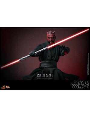 Hot Toys Movie Masterpiece Star Wars The Phantom Menace Darth Maul with Sith Speeder 1/6 Scale Collectible Figure