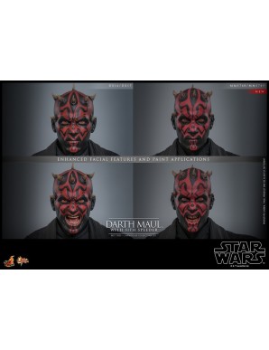 Hot Toys Movie Masterpiece Star Wars The Phantom Menace Darth Maul with Sith Speeder 1/6 Scale Collectible Figure