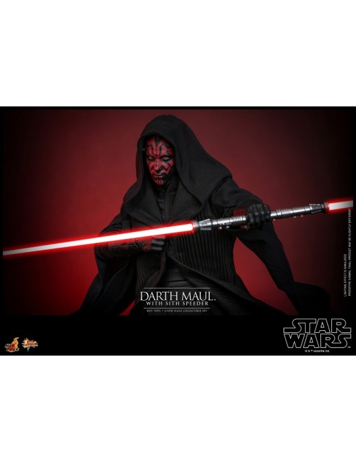 Hot Toys Movie Masterpiece Star Wars The Phantom Menace Darth Maul with Sith Speeder 1/6 Scale Collectible Figure