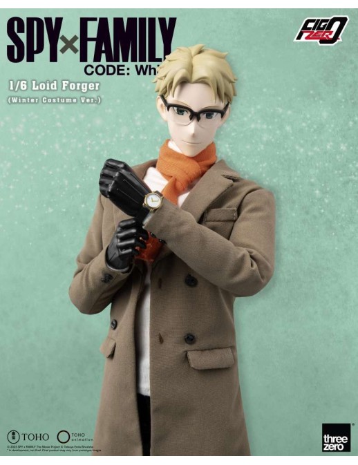 Threezero FigZero Spy X Family Code: White Loid Forger Winter Costume Version