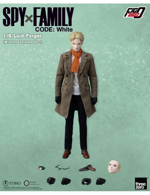 Threezero FigZero Spy X Family Code: White Loid Forger Winter Costume Version