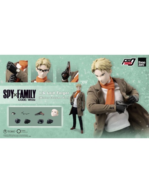 Threezero FigZero Spy X Family Code: White Loid Forger Winter Costume Version