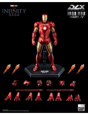 Threezero Avengers Infinity Saga DLX Collectible Figure Iron Man Mark IV 1/12 Scale