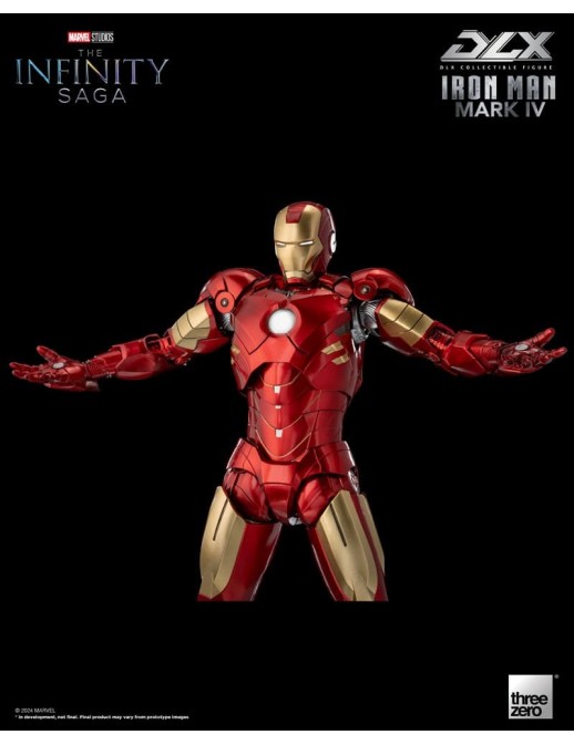 Threezero Avengers Infinity Saga DLX Collectible Figure Iron Man Mark IV 1/12 Scale