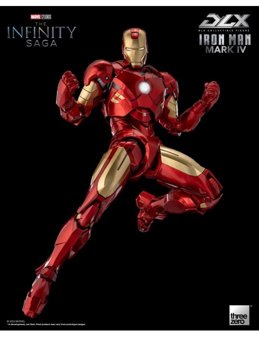 Threezero Avengers Infinity Saga DLX Collectible Figure Iron Man Mark IV 1/12 Scale