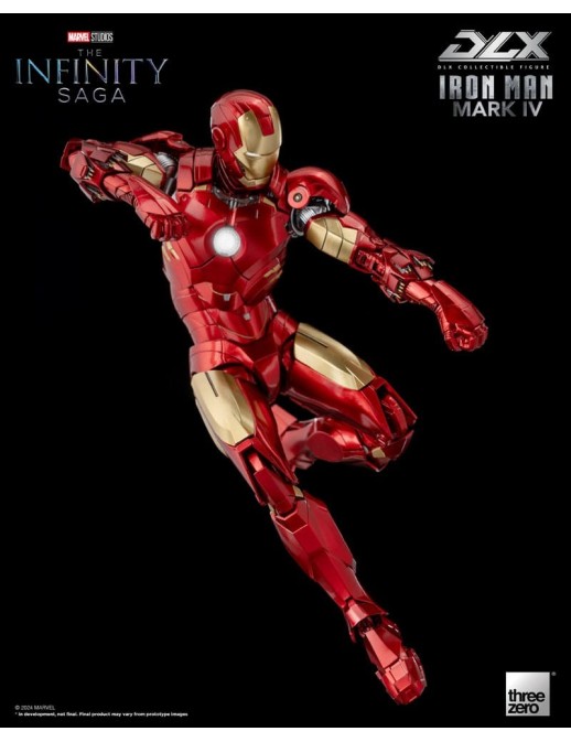 Threezero Avengers Infinity Saga DLX Collectible Figure Iron Man Mark IV 1/12 Scale