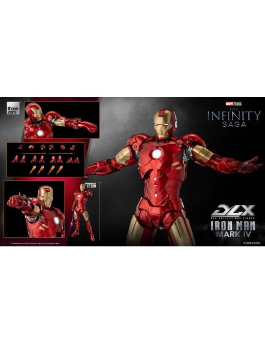 Threezero Avengers Infinity Saga DLX Iron Man Mark IV 1/12 Scale