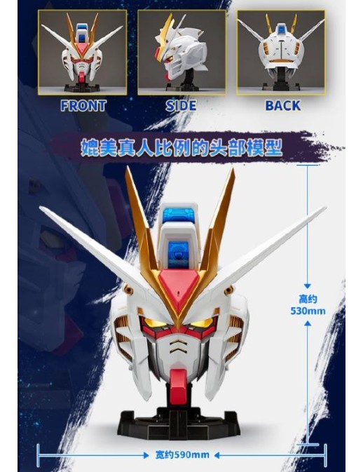 Bandai BN Head Collection Vol.2 Mobile Suit Gundam ZGMF-X20A Strike Freedom Gundam Head Sculpt