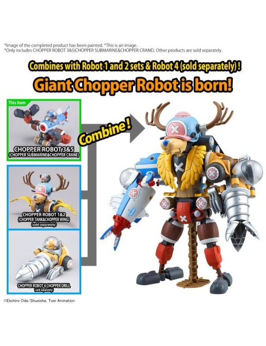 Bandai One Piece Chopper Robo 03 Chopper Submarine & 05 Chopper Crane
