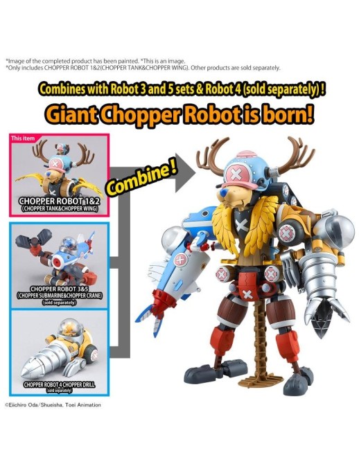 Bandai One Piece Chopper Robo 01 Chopper Tank & 02 Chopper Wing