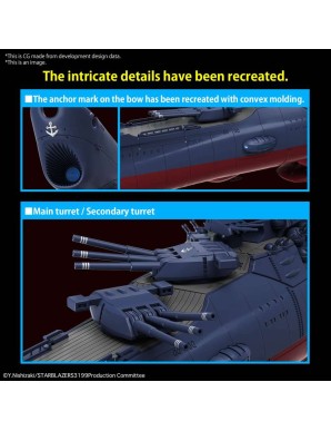 Bandai Be Forever Yamato REBEL 3199 Space Battleship Yamato 3199 3rd Refurbished Ver. Commemorative Paint 1/1000 Scale Model Kit